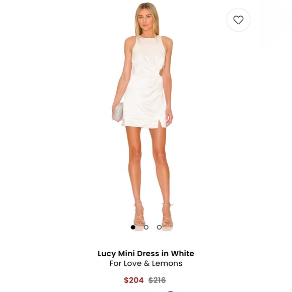 For Love And Lemons Dresses & Skirts - For Love and Lemons Lucy Elegant White Mini Dress